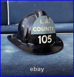 Fire Helmet L. A. County. Msa