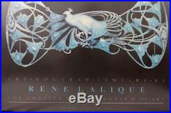 Framed Poster Rene Lalique Jewelry Los Angeles County Museum Of Art 1986