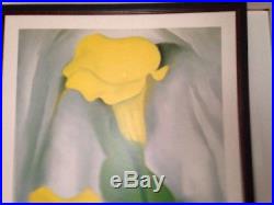 GEORGIA O'KEEFFE 1989 Calla Lilly Art Poster Los Angeles County Museum of Art