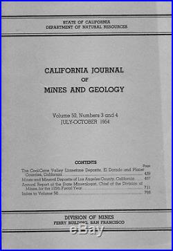 GOLD MINES, Los Angeles County, CA RARE old book, NONE BETTER, 5 big sep maps