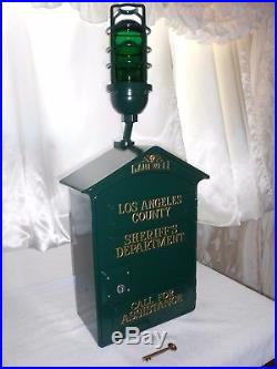 Gamewell Los Angeles County Sheriff Department Call Box Telephone Police Fire