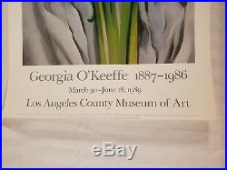 Georgia O'Keeffe 1989 Calla Lilly Art Poster Los Angeles County Museum of Art