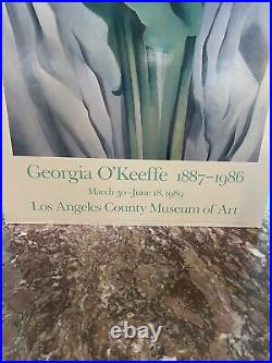 Georgia O'Keeffe Los Angeles County Museum Of Art 1989 Exhibition Poster