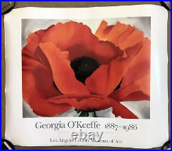 Georgia O'Keeffe Red Poppy 1928 Los Angeles County Museum Poster 24x20