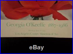Georgia O'keeffe 1887-1986 poster Los Angeles County Museum Of art show