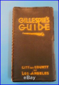 Gillespies Guide City And County Los Angeles 1950 Rare