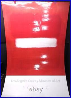HTF vintage MARK ROTHKO MUSEUM EXHIBITION POSTER Los Angeles 1987 abstract art