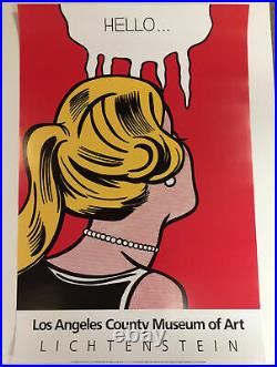 Hello Cold Shoulder Roy Lichtenstein 1987 Los Angeles County Museum Art Poster