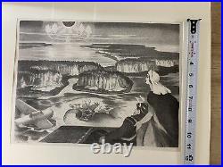 Henri Gilbert De Kruif (1882-1944, California) Pencil Etching Signed