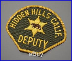 Hidden Hills California Deputy Police Patch ++ Los Angeles County CA