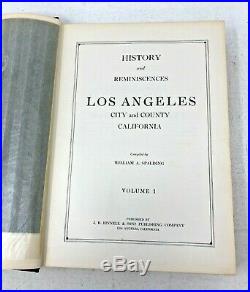 History of Los Angeles California City & County Spalding 3 Volumes