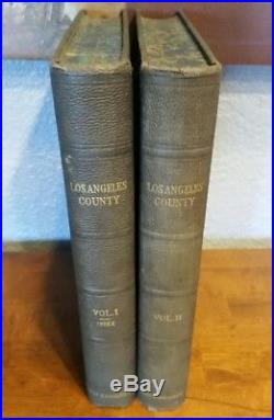 History of Los Angeles County Vol 1 & 2 Illus. American Historical Society 1923