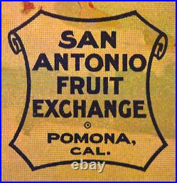 Indian-Hill ORIGINAL Fruit Crate Label. N. Pomona Los Angeles County, Ca. C. 1915