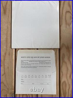 Josef Albers White Line Squares 1966 OFFSET PRINT SET OF 8 Gemini G. E. L PROMO