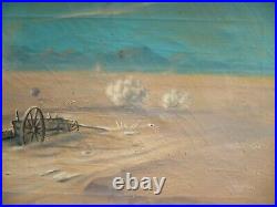 Joseph Bodner, Listed California Surreal Desert Landscape Oil Painting, Vintage