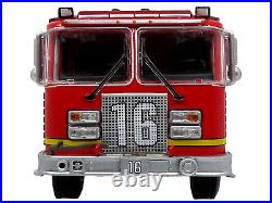 KME Predator Fire Engine #16 LA County Fire Department 1/64 Diecast Model Red 5