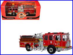 KME Predator Fire Engine #16 LA County Fire Department 1/64 Diecast Model Red 5