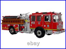 KME Predator Fire Engine #172 LA County Fire Department 1/64 Diecast Model Red 5