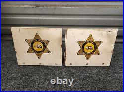 LASD Los Angeles County Sheriff Vintage Sign Photographer Estate West Hollywood