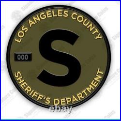 LASD Los Angeles County Sheriff's Department / SEB 3-piece Challenge Coin Set