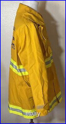 LA Fire Dept Hi Vis Flame-Resistant Parka Made in the USA by Transcon Size Large
