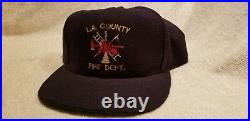 LA Los Angeles COUNTY FIRE DEPT New Old Stock Snap Back 1990s Vintage Hat