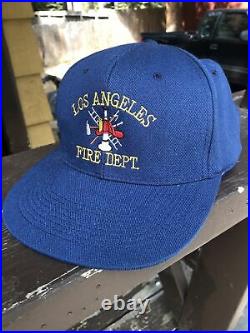 LA Los Angeles COUNTY FIRE DEPT Old Stock Snap Back 1990s Vintage Hat