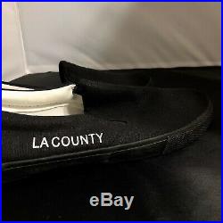 LA Los Angeles County Inmate Prison Jail Slip On Shoes Mens Sz 9 Black Rare