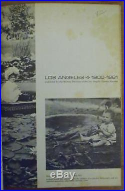 LOS ANGELES 1900-1961 LA County Museum History Division 1962 Local History