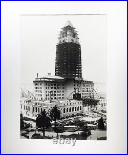 LOS ANGELES 1920s-30s (2) Large Prints / Construction of CITY HALL & BILTMORE