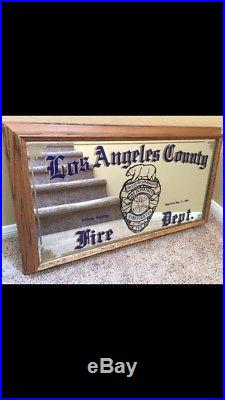 LOS ANGELES COUNTY FIRE DEPARTMENT LACoFD OLD STYLE PUB MIRROR