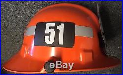 LOS ANGELES COUNTY FIRE DEPARTMENT LACoFD ORANGE CAPTAIN FIRST DUE HELMET