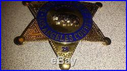 Los Angeles County Sheriff Captain Badge 6 Star 3 Obsolete Repro Novelty