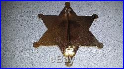 Los Angeles County Sheriff Detective Badge 6 Point Star 3 Obsolete Repro