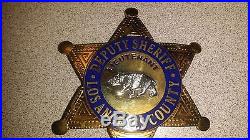 Los Angeles County Sheriff Lieutenant Badge 6 Point Star 3 Obsolete Repro