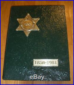 LOS ANGELES COUNTY SHERIFF'S DEPARTMENT Commemorative Book 1850-1981 LASD