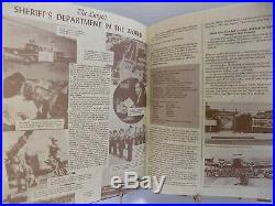 LOS ANGELES COUNTY SHERIFF'S DEPT YEARBOOK 1850-1981 POLICE Bonded Leather 368pp