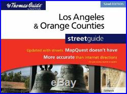 LOS ANGELES & ORANGE COUNTIES STREET GUIDE 52ND EDITION By Rand Mcnally Mint