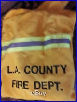 L. A. Los Angeles County Fire Department Size Large Work Jacket Coat EUC USA