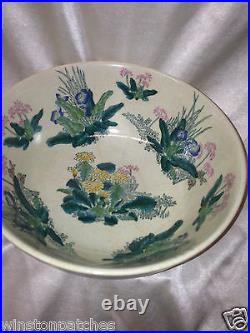 Lacma Los Angeles County Museum Of Art 2001 Decorator Bowl Floral Flowers Hand