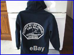 Lifeguard L. A. County Los Angeles Official hoodie sweatshirt rare Baywatch small