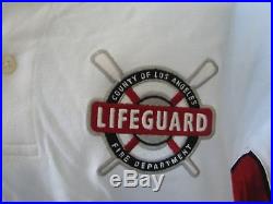 Lifeguard Los Angeles LA County fire dept. Official uniform polo shirt large