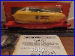 Lionel Spur 0 USA Los Angeles County Flat Car + Lifeguard Boot 6-16970 OVP SUPER