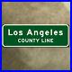 Los_Angeles_California_county_line_highway_road_sign_green_freeway_1959_30x10_01_fa
