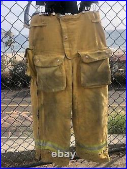 Los Angeles City Lion Apparel firefighter turnout bunker pants LAFD county 34 29