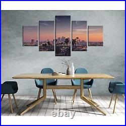 Los Angeles County Aerial View Wall Decor California Skyline Landscape Wall