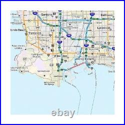 Los Angeles County, California 36 x 48 Paper Wall Map