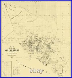 Los Angeles County California Wildy 1877 23 x 25.19