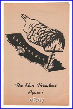 Los Angeles County Communist / California The Klan Threatens Again 1st ed 1946