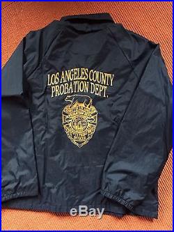 Los Angeles County Department Probation Detective Raid Jacket ORIGINAL Gr. L